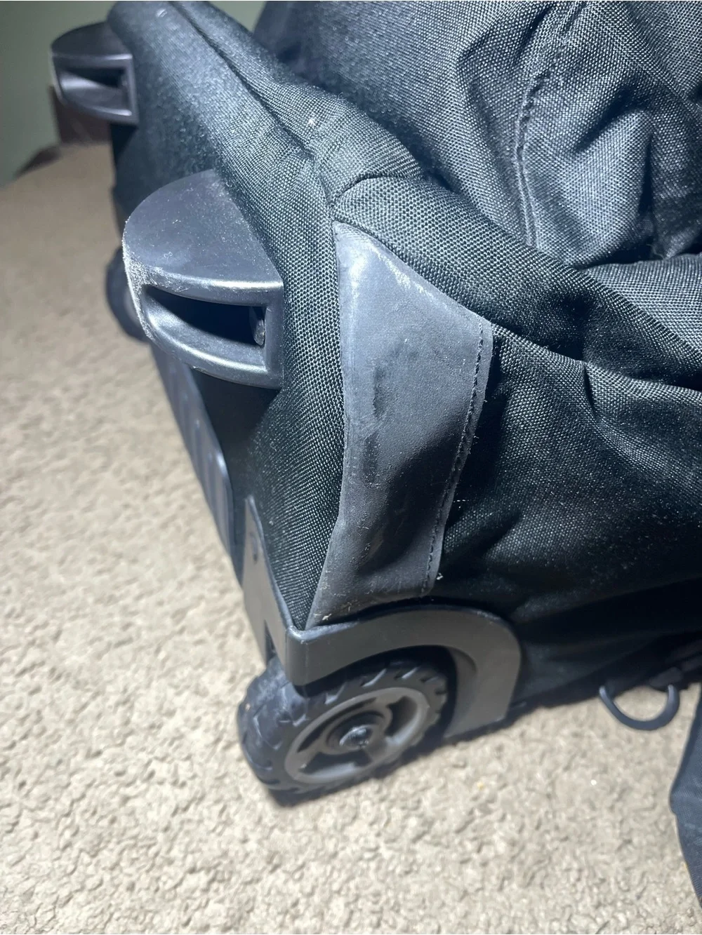 Jansport Black Rolling Backpack with Telescopic Handle